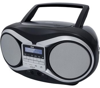 GV-PS753 Portable DAB/FM Boombox - Black, Black