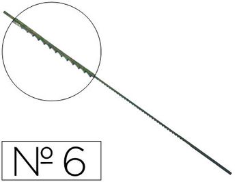 Wuto 6/13 - Pelos de segueta nº 6, forma dentada, caja de 144