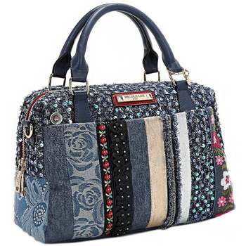 Nicole Lee Bolso de mano BOLSO CON PARCHE FLORAL (AZUL) para mujer