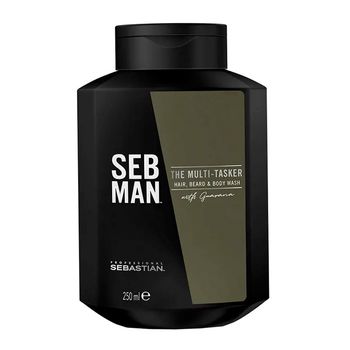 Sebastian Professional Champús The Multitasker Gel 3 En 1 Para El Cuerpo, El Cabello Y La Barba