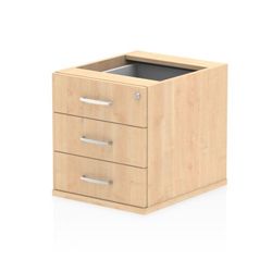 Impulse Fixed Pedestal 3 Drawer Maple - I001646