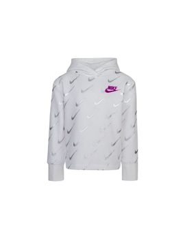 Sudadera nike kids printed d girl white niña