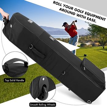 Bolsas De Viaje Para Golf Con Ruedas, Resistente Al Desgaste Y Duradera Para Guardar Palos De Golf