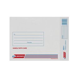 Go Secure Bubble Lined Envelope Size 5 220x265mm White (Pack of 20)