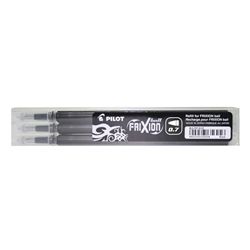 Pilot FriXion Rollerball Pen Refill Medium Black (3 Pack) 0