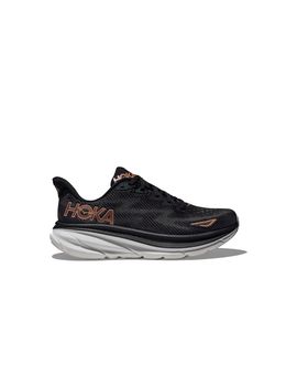 Zapatillas de running hoka clifton 9 negro/rosa