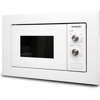 Infiniton IMW-WHITE1720 Microondas Integrable con Grill 20L 800W Blanco