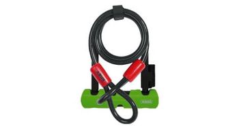 Candado de cable abus ultra mini 410 negro   verde