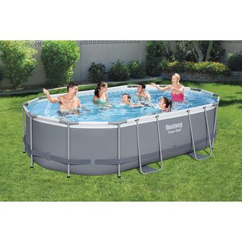 Piscina desmontable oval 488x305x107 cm + depuradora