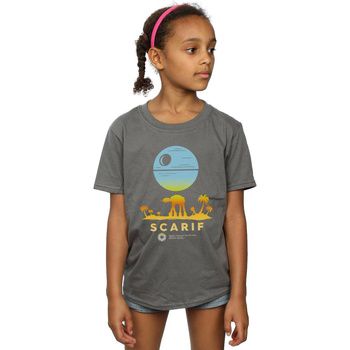 Disney Camiseta manga larga Rogue One Scarif Sunset para niña