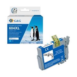 G+G Compatible Epson 604XL Hi Cap Cyan Ink Cartridge C13T10H24010