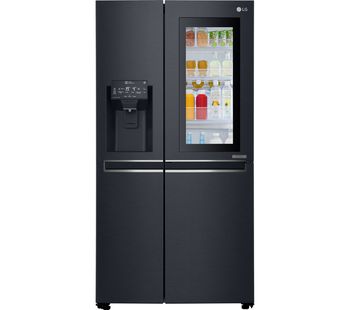 LG GSX960MCVZ American-Style Smart Fridge Freezer - Black, Black