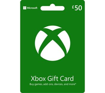 MICROSOFT Xbox Live Gift Card - £50