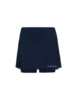 Falda de tenis head club basic skort mujer azul marino