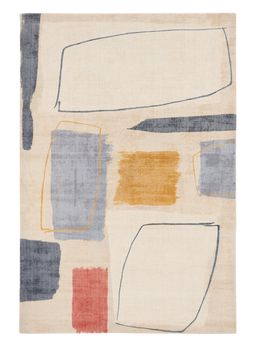 Alfombra beige de lana scion composition amber 160 x 230cm