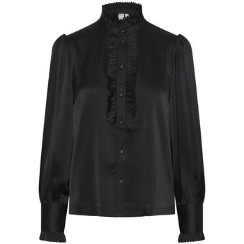 Y.a.s Blusa YAS Frilla Shirt L/S - Black para mujer