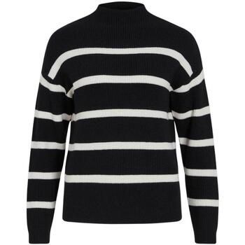 Vila Jersey 14091615-Black WHITE para mujer