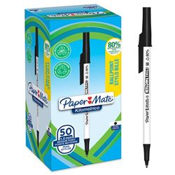 PaperMate Kilometrico Ballpoint Pen 1.0mm Black (Pack of 50) 2187701