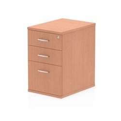 Impulse 600 Desk High Pedestal 3 Drawer Beech - I000069