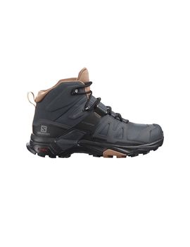 Botas de montaña salomon x ultra 4 mid gore-tex negro/rojo mujer