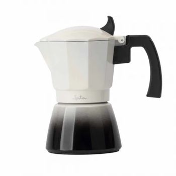 Cafetera Italiana - JATA HCAF2406 Bistrea, 12 Tazas, Aluminio