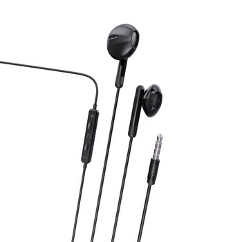 Myway MWHPH0019 Auriculares Estéreo Conexión 3.5mm con Micrófono Negro