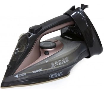 TOWER T22008RG Cordless Steam Iron - Black & Rose Gold, Black