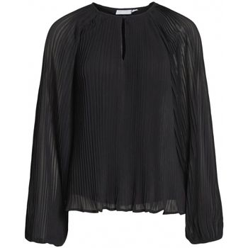 Vila Blusa Top Celine L/S - Black para mujer