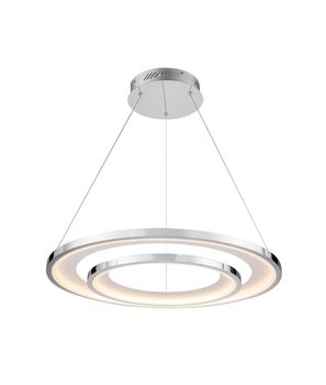 Lámpara de techo cromo 82 cm Ø LARIS LED