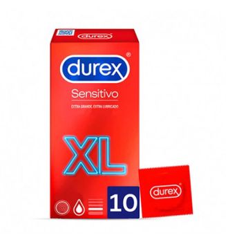 Durex Preservativo Sensitivo Suave Extragrande XL 10 unidades