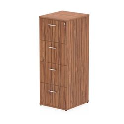 Impulse Filing Cabinet 4 Drawer Walnut - I000134