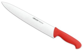 Cuchillo cocinero de acero inoxidable nitrum de 300 mm mango rojo