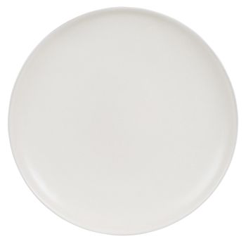 Plato llano de gres beige