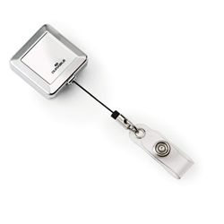 Durable QUADRO Badge Reel Chrome