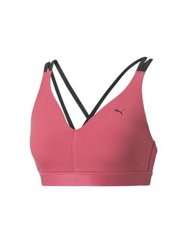 Sujetador de traning puma low impact elite strappy rosa mujer