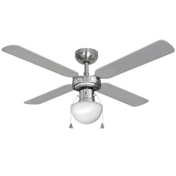 EDM 33801 Caribe Ventilador de Techo con Luz 60W Cromo