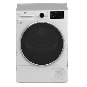 Secadora Condensación - Beko B5T42243, Bomba de Calor, 8 Kg, Blanco