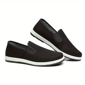 Zapatos planos chinos tradicionales para hombres, transpirables y ligeros, ideales para caminar al aire libre, conducir, artes marciales, kung fu y entrenamiento de tai chi, primavera y otoño