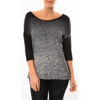 Vero Moda Blusa Graing 3/4 Long Top 10104538 Noir/Gris para mujer