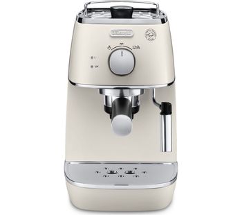 DELONGHI Distinta ECI341.W Coffee Machine - White, White