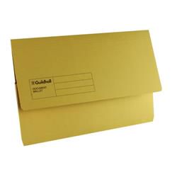 Exacompta Guildhall Document Wallet Foolscap Yellow (50 Pack)