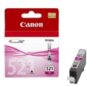 Cartucho Tinta Canon Cli 521M Magenta 9Ml Pixma 3600/ 4600/ 4700/ Mp540/ 550/ 560/ 620/ 630/ 640/ 980/ Mx860/ 870