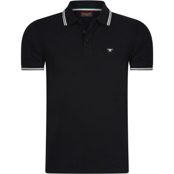 Cappuccino Italia Polo Polo Applique Pique para hombre