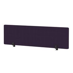 Air Desktop Screen 1600x400mm Bespoke Tansy Purple Fabric