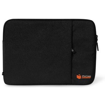 PcCom Essential Funda con Bolsillo Negra para Portátil 14