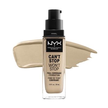 Base de Maquillaje Fluida - 24h Can't Stop Won't Stop - Professional Makeup - Nyx: CANT STOP WONT STOP 24HR F-NUDE