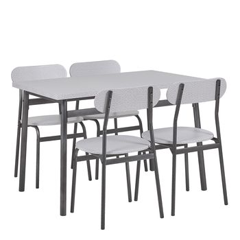 Conjunto de comedor de mdf 4 personas l70