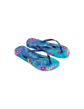 Chanclas ipanema animale print iii mujer azul