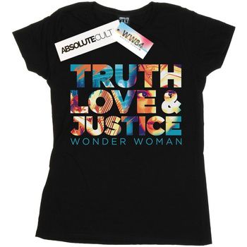 Dc Comics Camiseta manga larga 84 Truth Love Justice para mujer