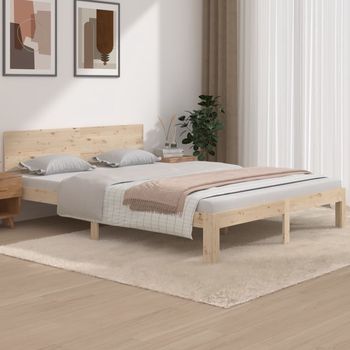 vidaXL Estructura de cama doble sin colchón 150x200 cm